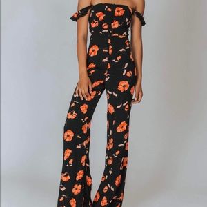 Flynn Skye Bardot Jumpsuit sz M